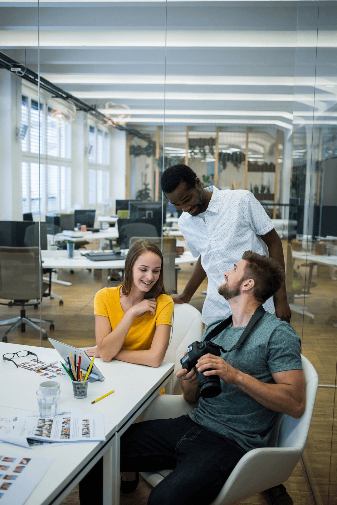 Rankupper team collaboration in modern office space